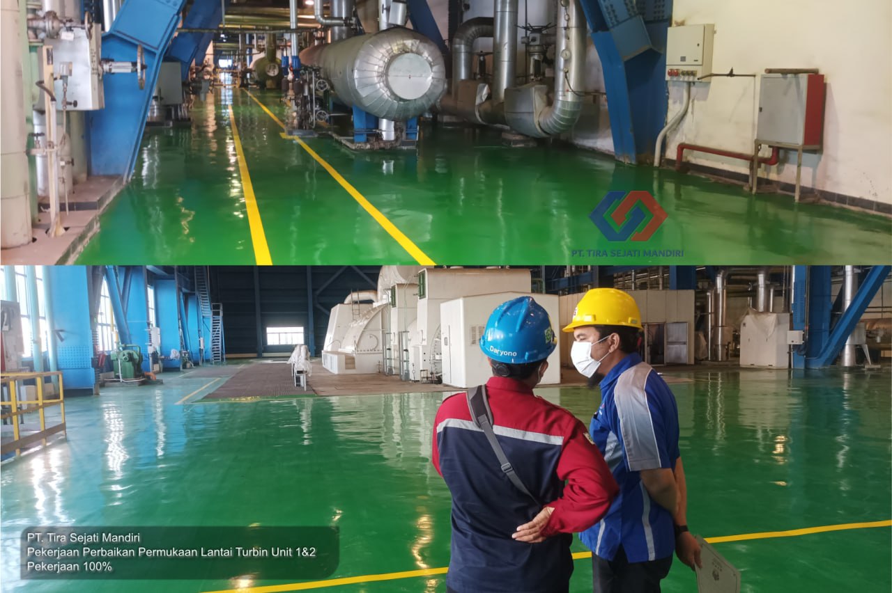 Pekerjaan Floor Coating Turbin Unit 1 & 2