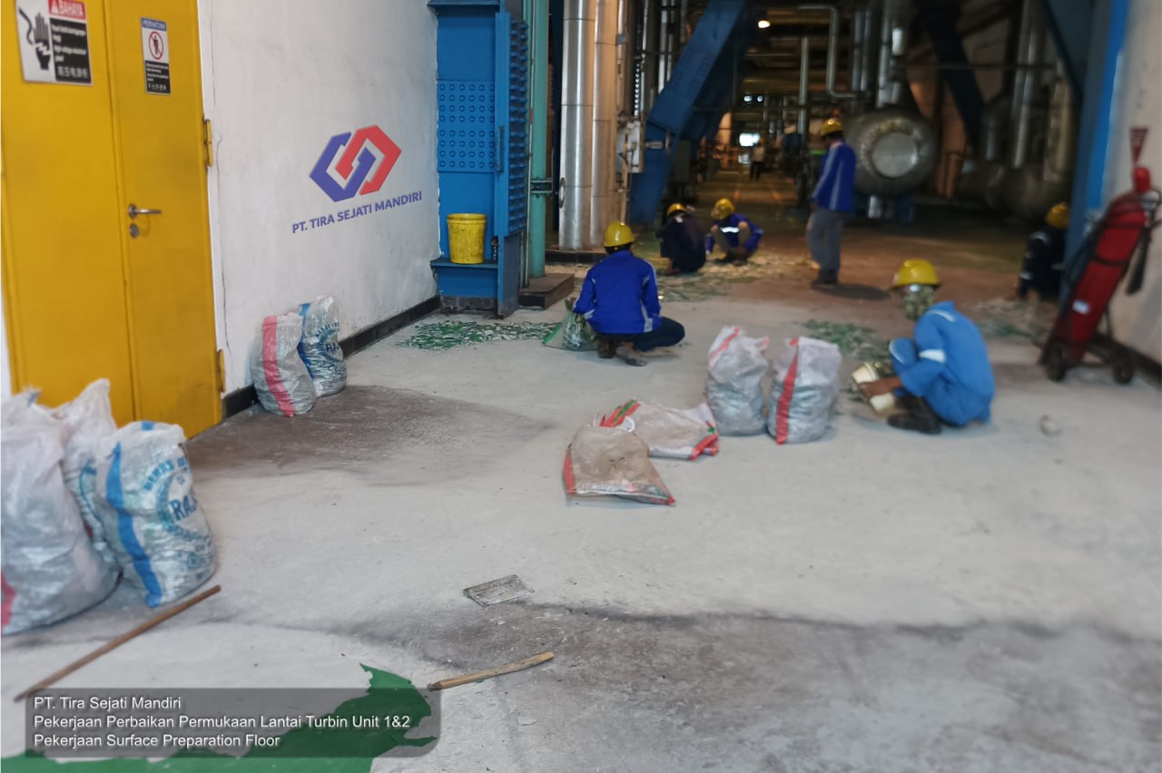 Pekerjaan Floor Coating Turbin Unit 1 & 2